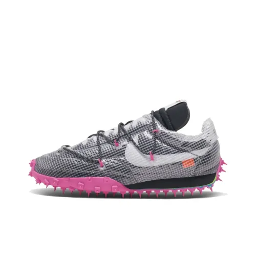 Nike Waffle Racer Off-White Black Women's