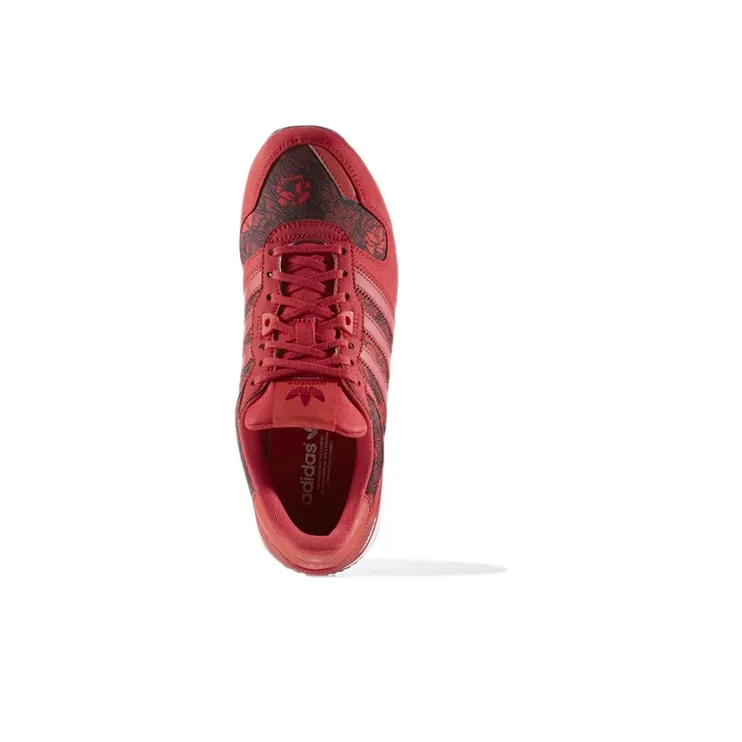 Adidas Originals ZX 700 Casual Shoes Women's Low Top Dark Red-4