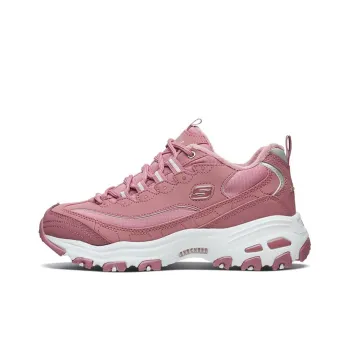 Skechers D Lites 1.0 Low Top Running Shoes Pink Women's