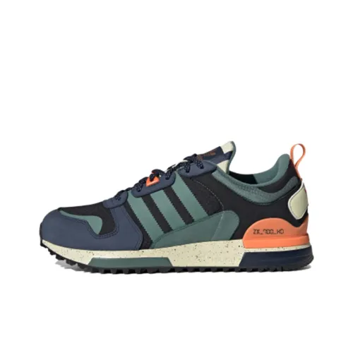 Adidas Originals ZX 700 Casual Shoes Unisex Low-Top Black/Blue/Green/Orange