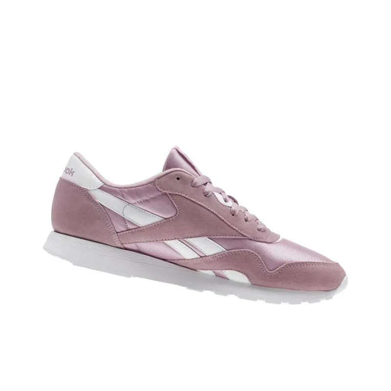 Reebok Classic Nylon Casual Shoes Men Low-Top Pink-3