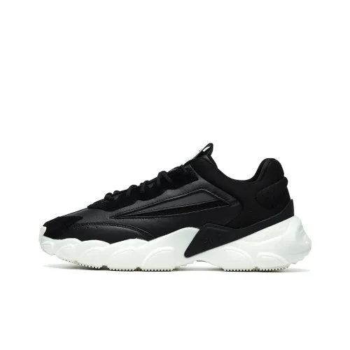 FILA Fashion Sneakers Casual Shoes Men Low-Top Black/White