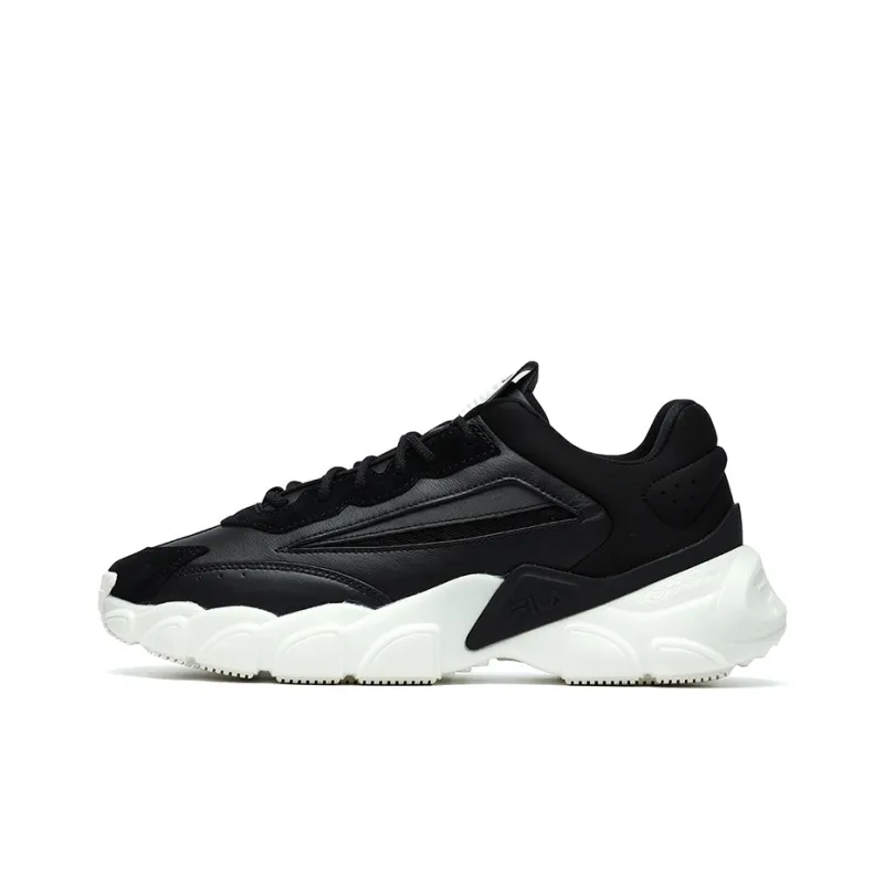 FILA Fashion Sneakers Low top Running Shoes Black/White-0