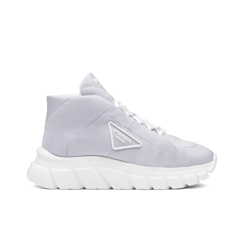 PRADA High Top Casual Shoes Women's Cornflower Blue-1