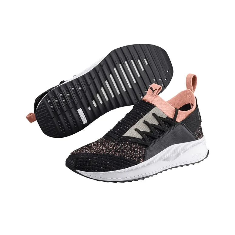 PUMA Tsugi Jun Low Top Running Shoes 'Black White Pink' Women's-3