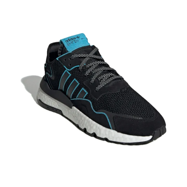 Adidas Nite Jogger Core Black Bright Cyan-1