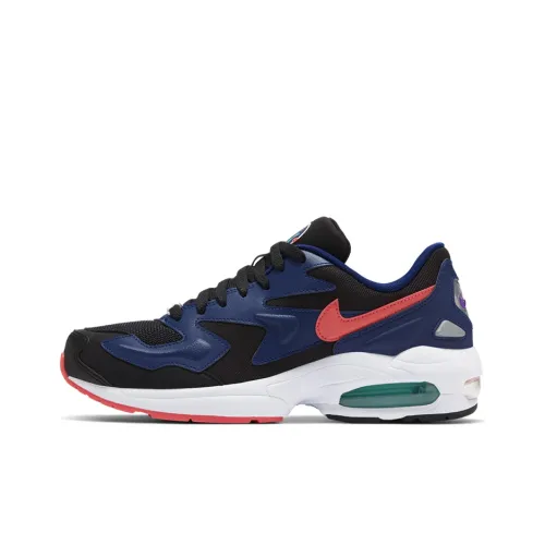 Nike Air Max 2 Light Casual Shoes Men Low-Top Blue/Red