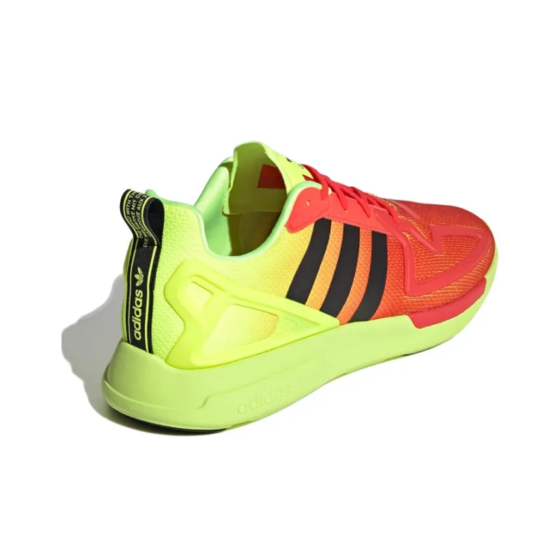 Zx 2K Adidas Originals Flux 'Solar Yellow Hi Res Red'-3