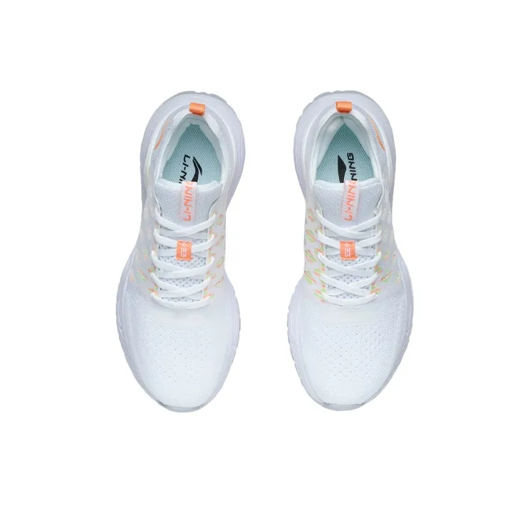 LiNing Soft Low Top Sports Casual Shoes Women's White Orange-3