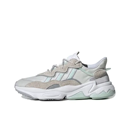 Adidas Originals Ozweego Series Casual Shoes Women's Low-Top Gray/White/Green