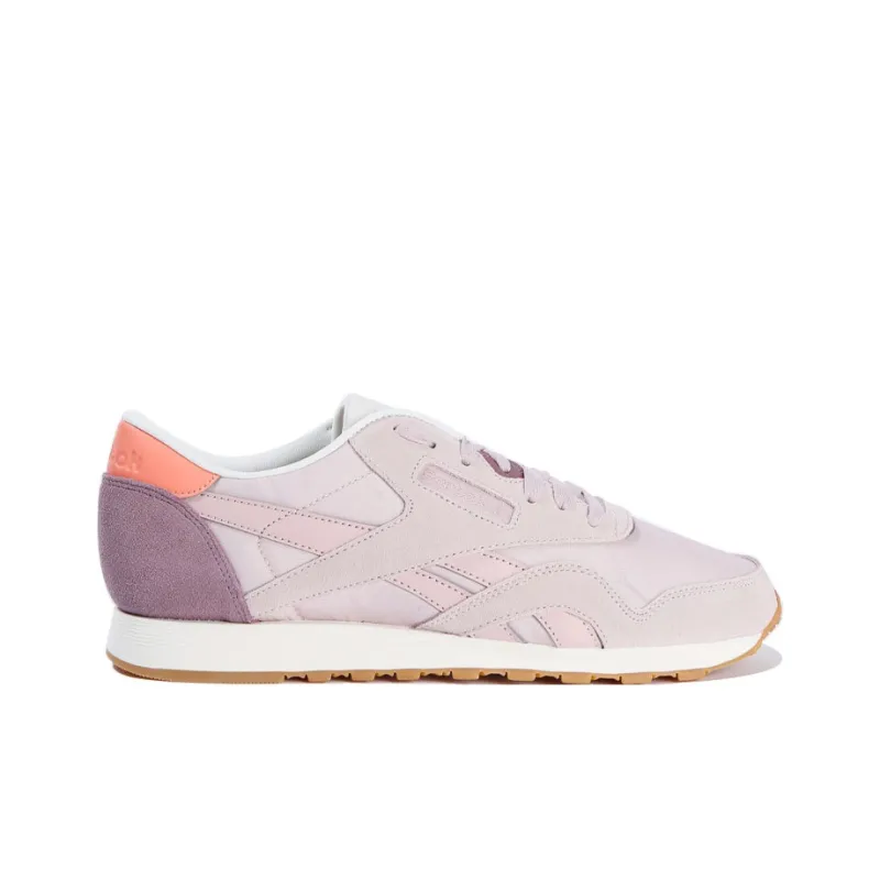 Reebok Classic Nylon Casual Shoes Women's Low-Top Purple-1