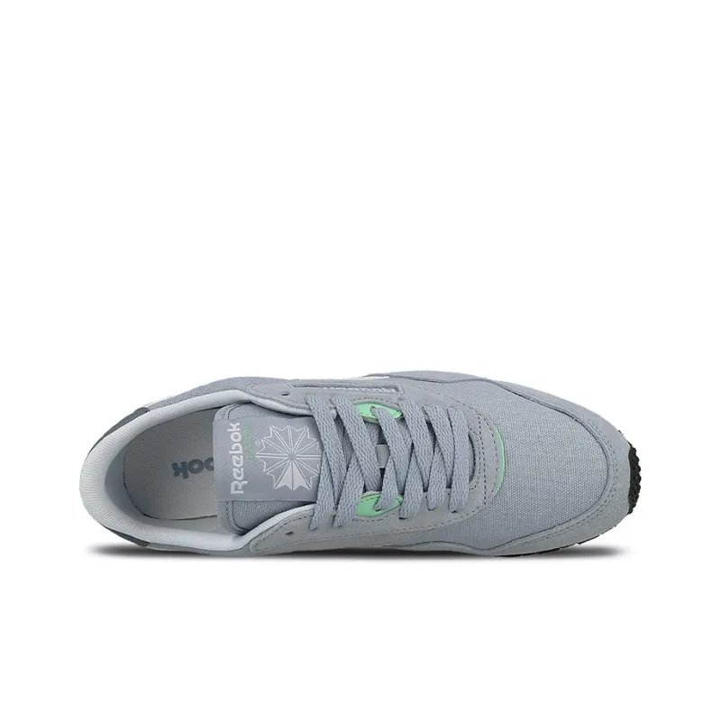Reebok Classic Nylon Casual Shoes Women's Low-Top Gray/Blue-4