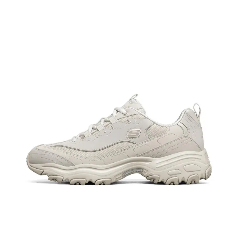 Skechers D'LITES Wear Resistant Low Top Casual Shoes Men's Beige-0
