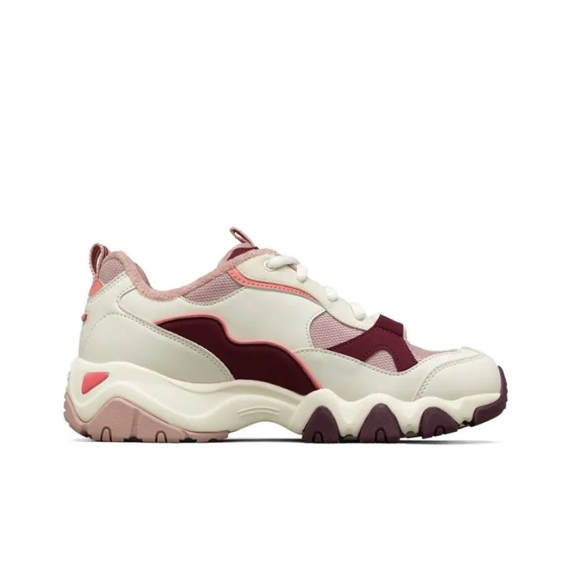 Skechers D'LITES 2.0 Slip Resistant, Abrasion Resistant, Breathable Low Top Casual Shoes Women's Pink White Red-1