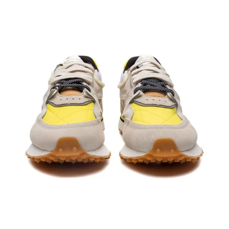 LiNing 001 Innocence Breathable Lightweight Low Top Sports Casual Shoes Men's Gray Yellow-4