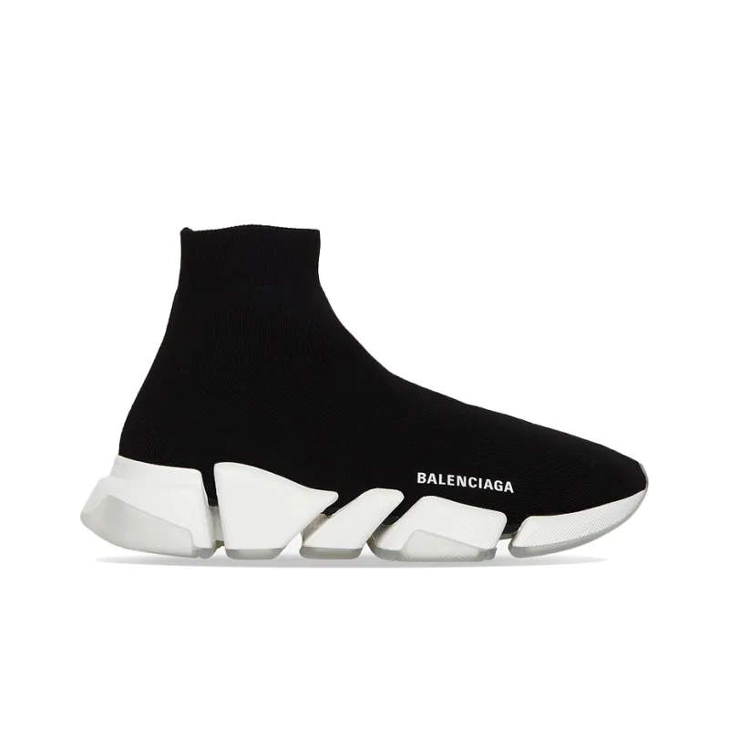 Balenciaga Speed 2.0 Black Transparent Sole Women's-1