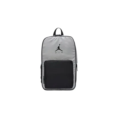 Jordan High quality Fabric Laptop Backpack Regular Unisex Silver Black