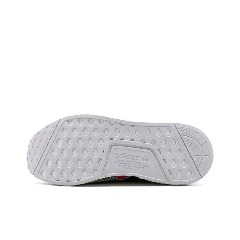 Adidas Originals Nmd R1 Tri Color Stripes White-4