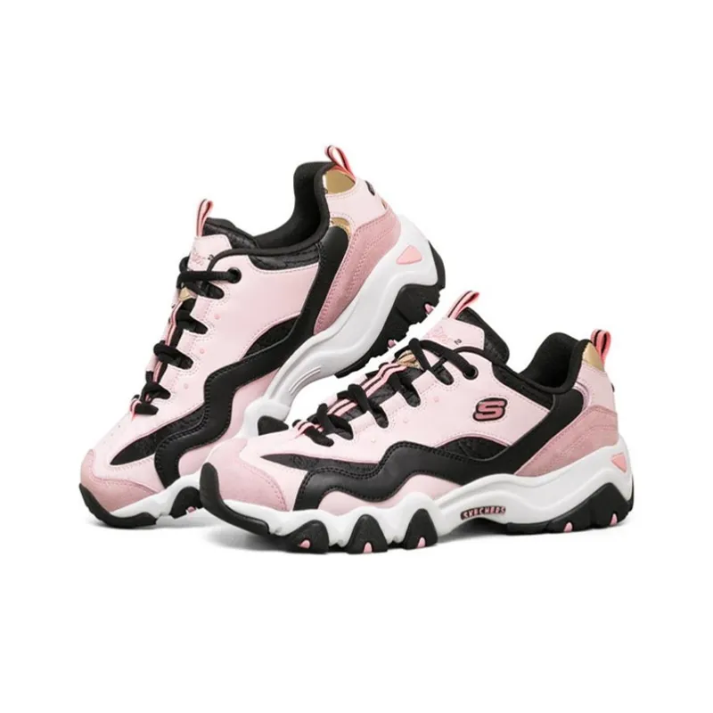 Skechers D'lites 2.0 Sports Shoes Pink/Black/White Women's-2