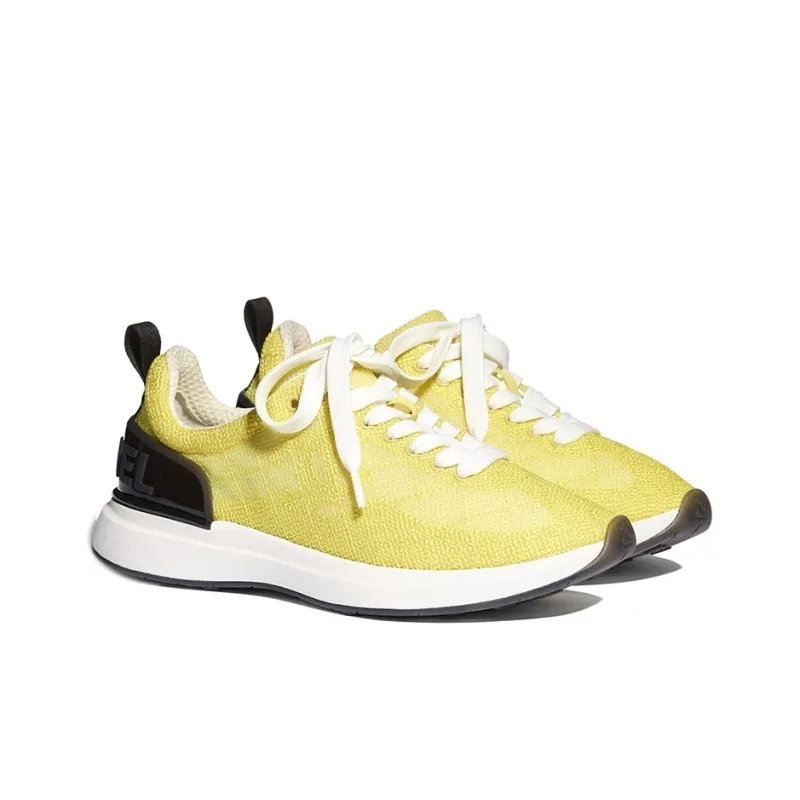 CHANEL Low Top Casual Shoes Women's Yellow-1