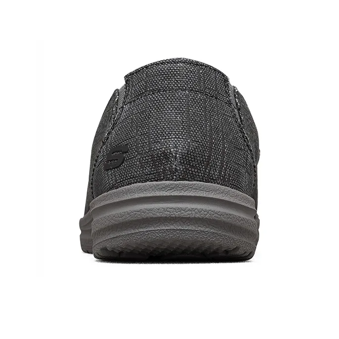 Skechers Melson Low-Top Casual Shoes Men's Black-4