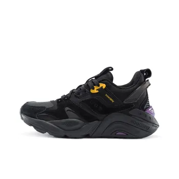 Saucony Gram 9000 Winter Casual Shoes Women's Low Top Black/Purple