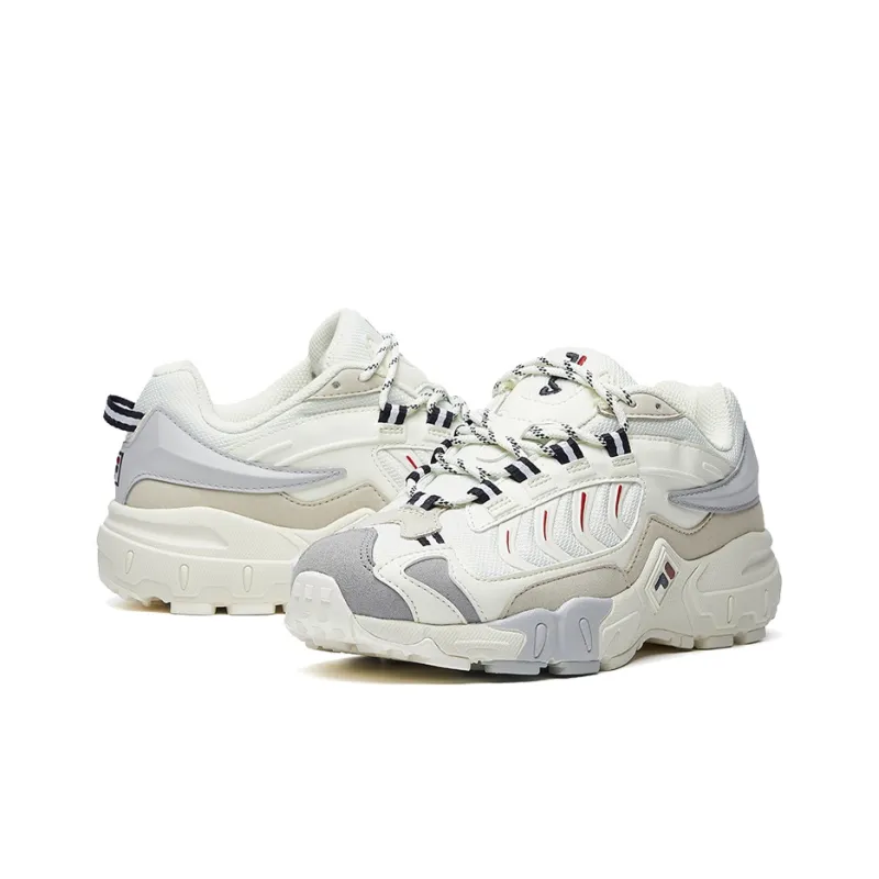 FILA Ravagement 1 Slip Resistant And Breathable Low Top Casual Shoes Women's White Gray-2