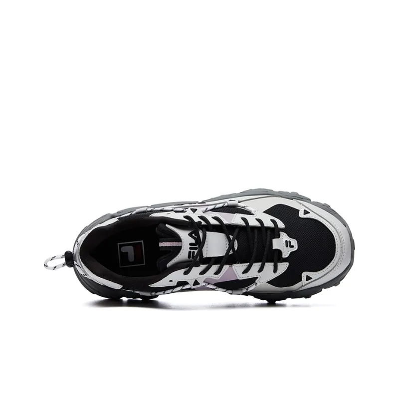 FILA Fluid Low Tops Sports Shoe Black Gray Women's-2