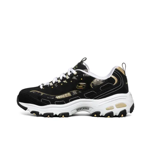 Skechers Casual Shoes Women's Low-Top Black/White/Gold