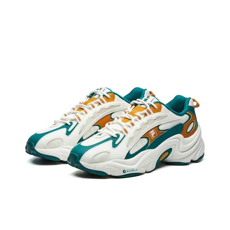 FILA FUSION Pantera Cushioning Anti Slip Wear Resistant Breathability Low Top Casual Shoes Men's Alpine Green-2