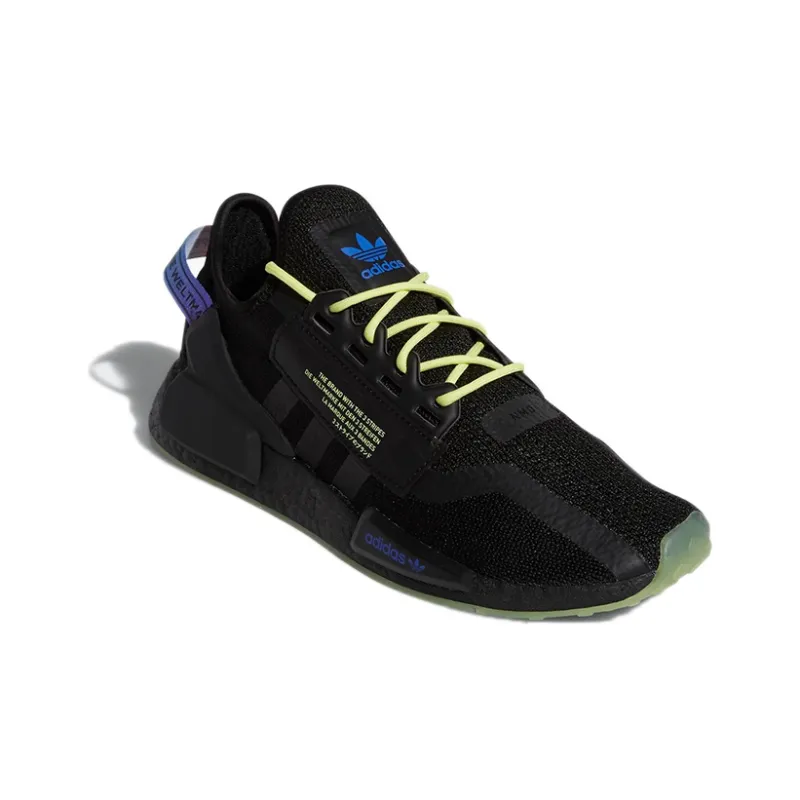 Adidas Originals Nmd R1 V2 Script Pulse Yellow-2