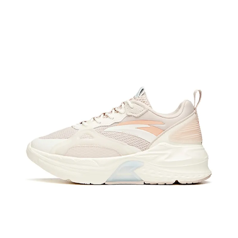 Anta Life Collection MIX Fission Cushioning Anti Slip And Wear Resistant Low Top Sports Casual Shoes Women's Ecru-0
