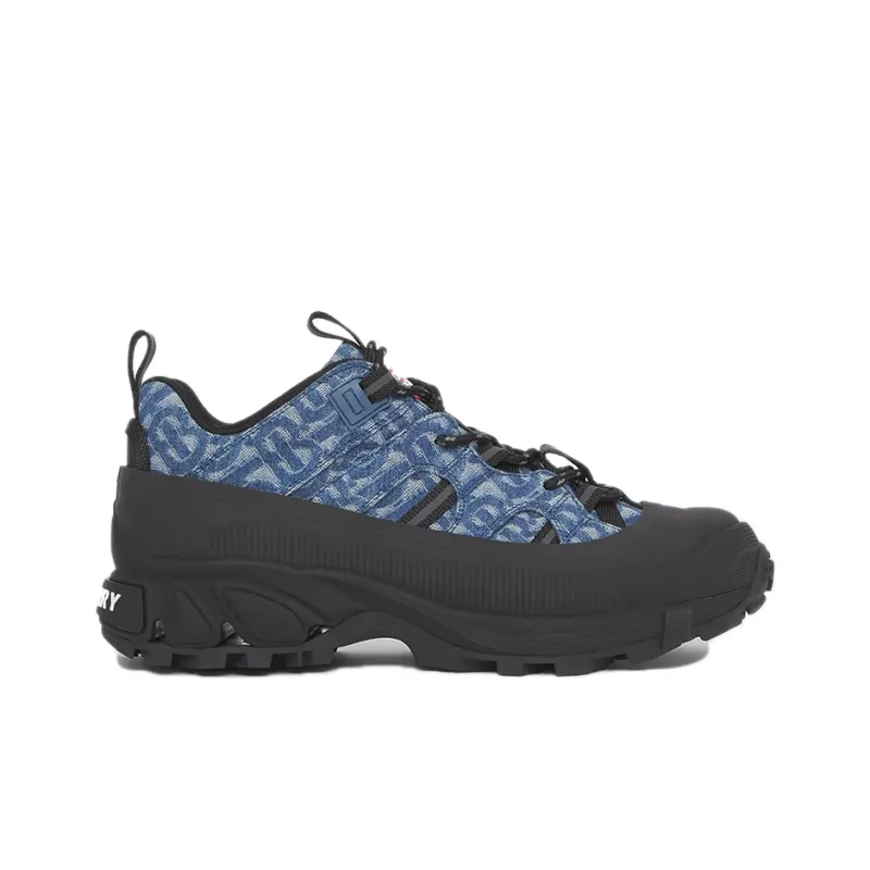 Burberry Arthur Monogram Print Denim Black Women's-1