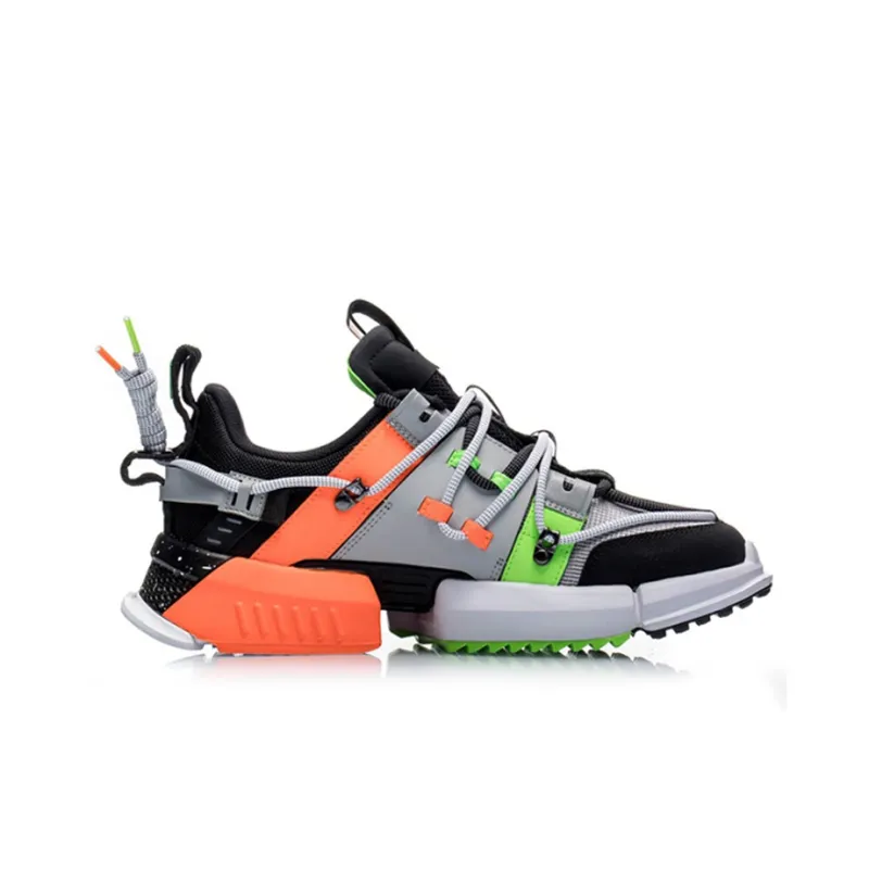 LiNing Pan Gu Casual Shoes Men Low Top Gray/Green/Black-1