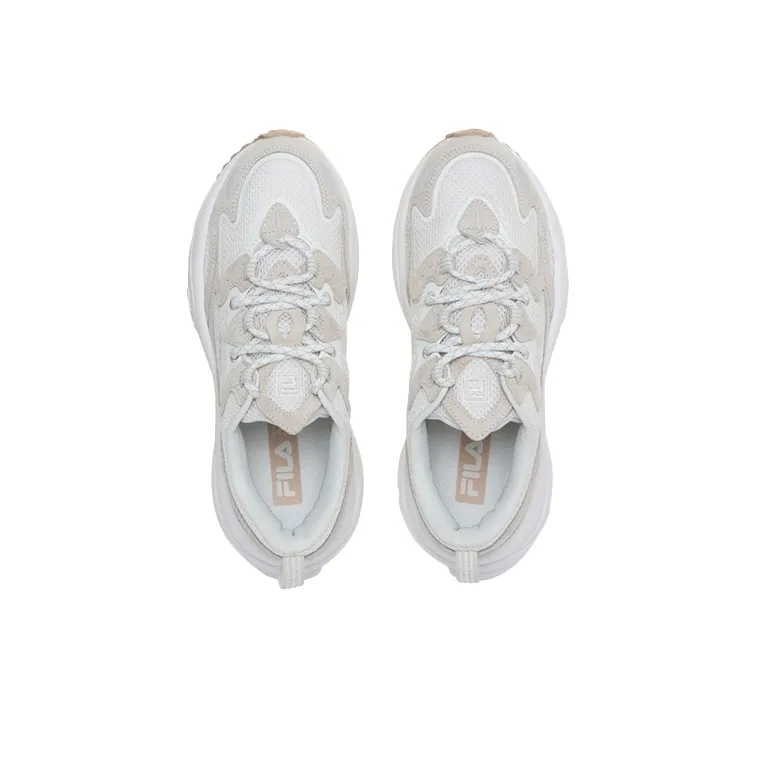 FILA Tenor City Cushioning, Slip Resistant, And Abrasion Resistant Low Top Casual Shoes Unisex Milk White-3