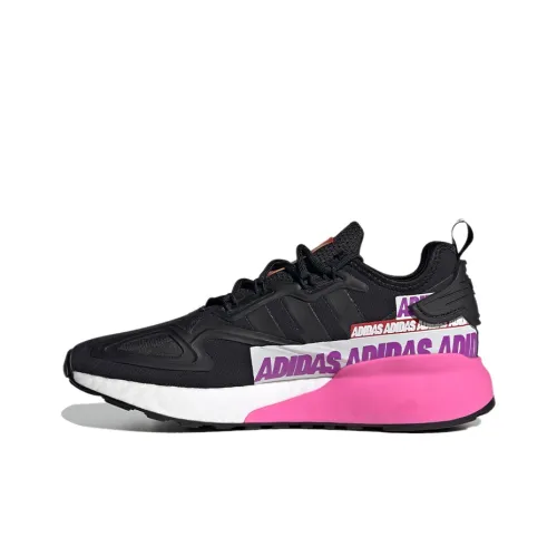 Adidas Originals ZX 2K Boost Casual Shoes Women's Low-Top Black/Purple/White