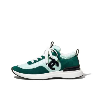 CHANEL Women's Suede Calfskin Sneaker 'Light Green' Women's
