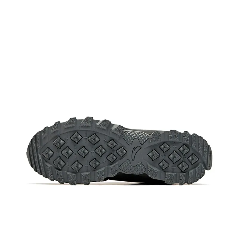 Anta Anti Slip And Wear Resistant Height Increasing Warm High Top Sports Casual Shoes Black-4