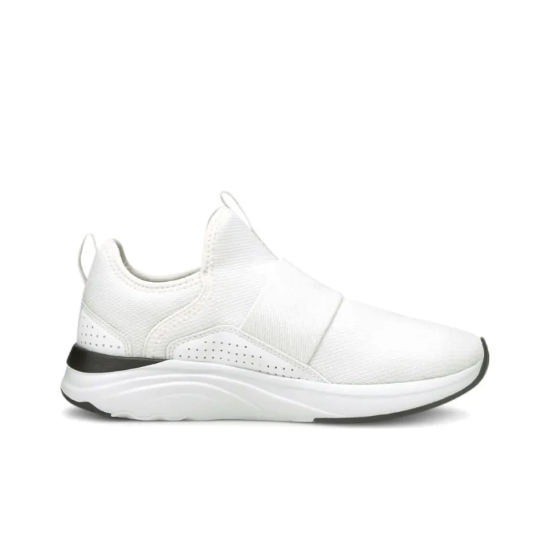 PUMA Softride Sophia Slip On 'White Black' Women's-1