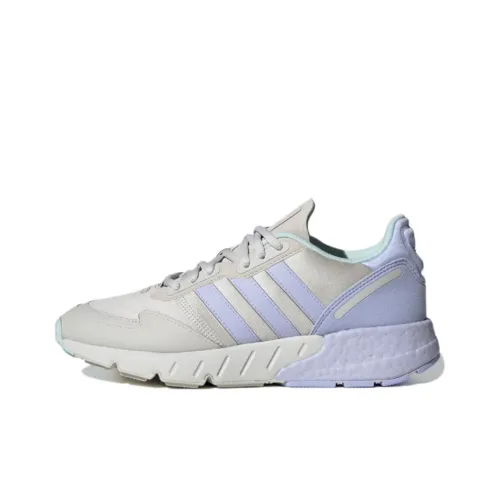 Adidas Originals ZX 1K Casual Shoes Women's Low-Top Gray/Purple