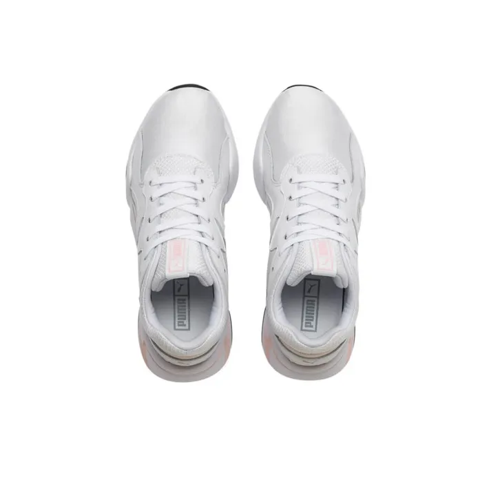 PUMA Nova Gleam Slip-Resistant Cushioning Lightweight Low-Top Casual Shoes Women's Gray Pink White-2