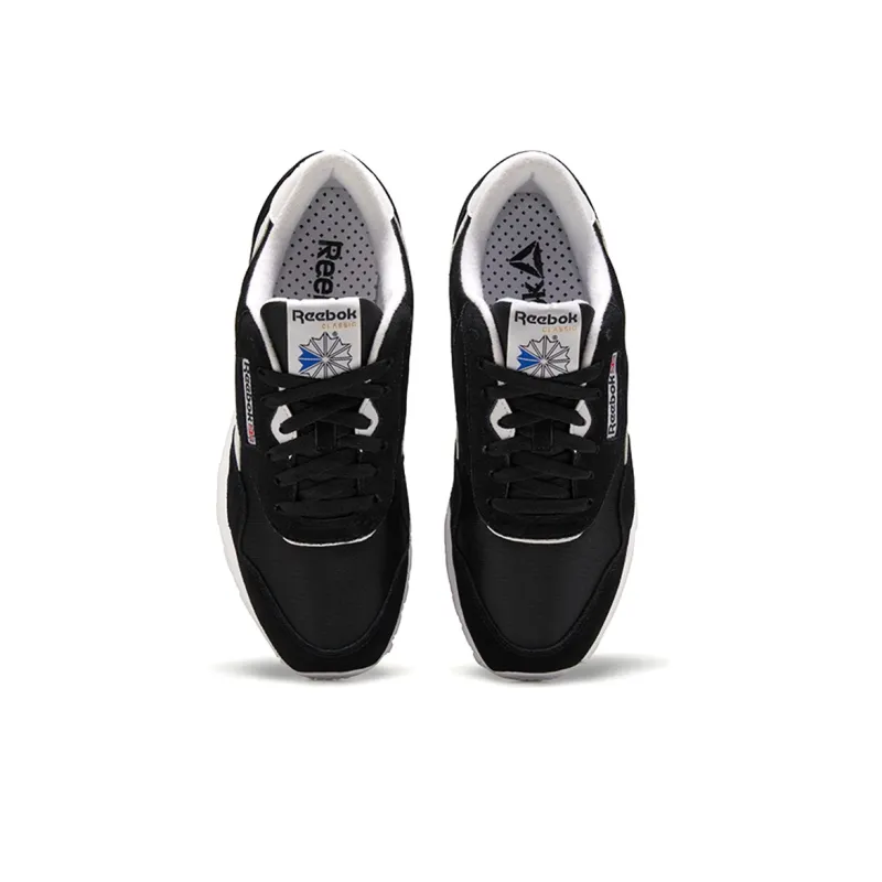 Classic Reebok Leather Nylon 'Black White'-3
