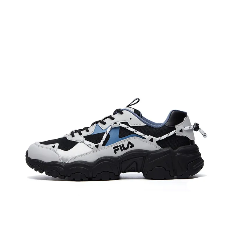 FILA Fluid Low Tops Black Gray Blue-0