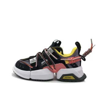 LiNing Pan Gu Casual Shoes Women's Low Top Black/White/Red