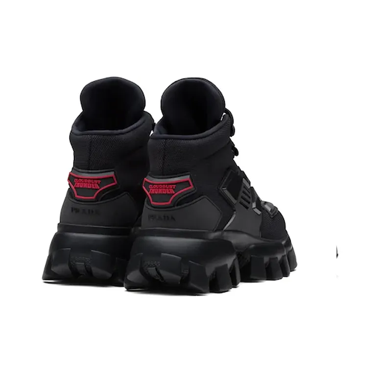 PRADA Cloudbust Thunder Casual Shoes Women's High-Top Black-3