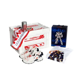 361° Gundam Unicorn Gift Box Cushioning Abrasion Resistant Balance Low Top Sports Casual Shoes Men's White