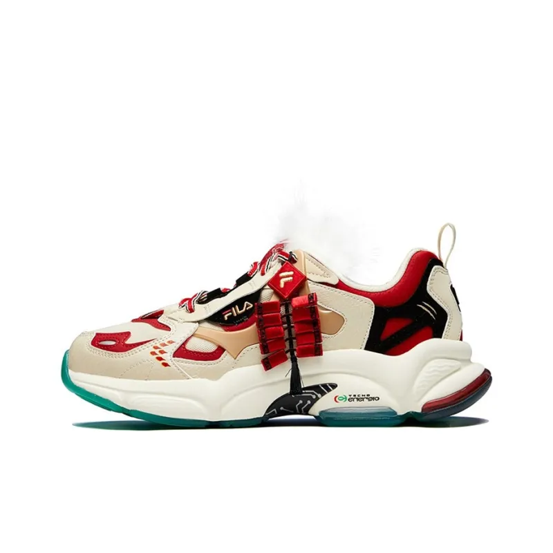 FILA FUSION Rjv 'Creamwhite Dark Red' Women's-0