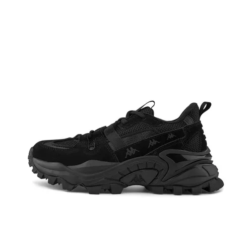 Kappa Cushioning, Slip Resistant, And Abrasion Resistant Low Top Casual Shoes Unisex Black