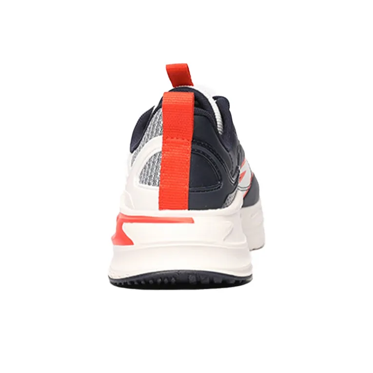 ANTA Casual Shoes Men Low Top Ivory White/Deep Blue Black/Sea Snail Red-4