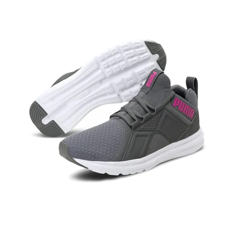 PUMA Enzo Wn Running Shoes Gs Grey/Red Women's-2